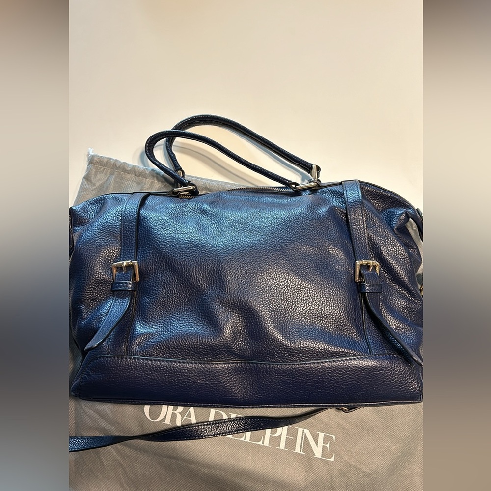 Ora Delphine Navy Blue Adele Satchel